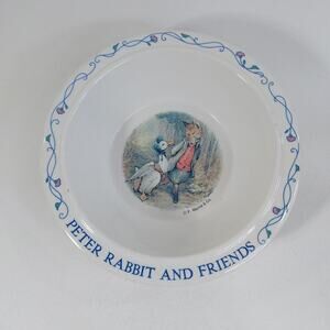 Vintage Eden‎ Peter Rabbit and Friends 6-1/2" Bowl F. Warne & Co.